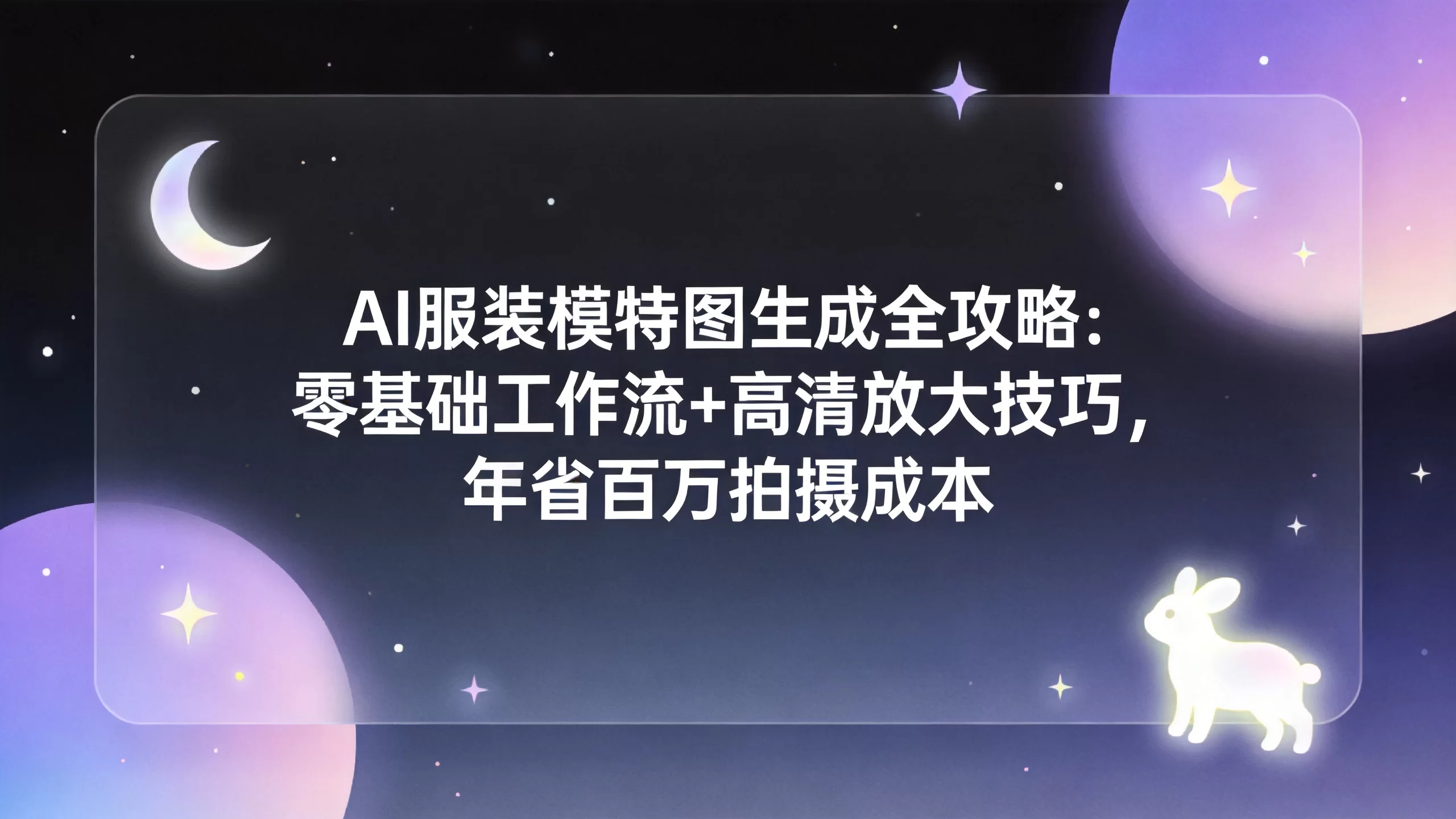 AI服装模特图生成全攻略：零基础工作流+高清放大技巧，年省百万拍摄成本-小栈博客