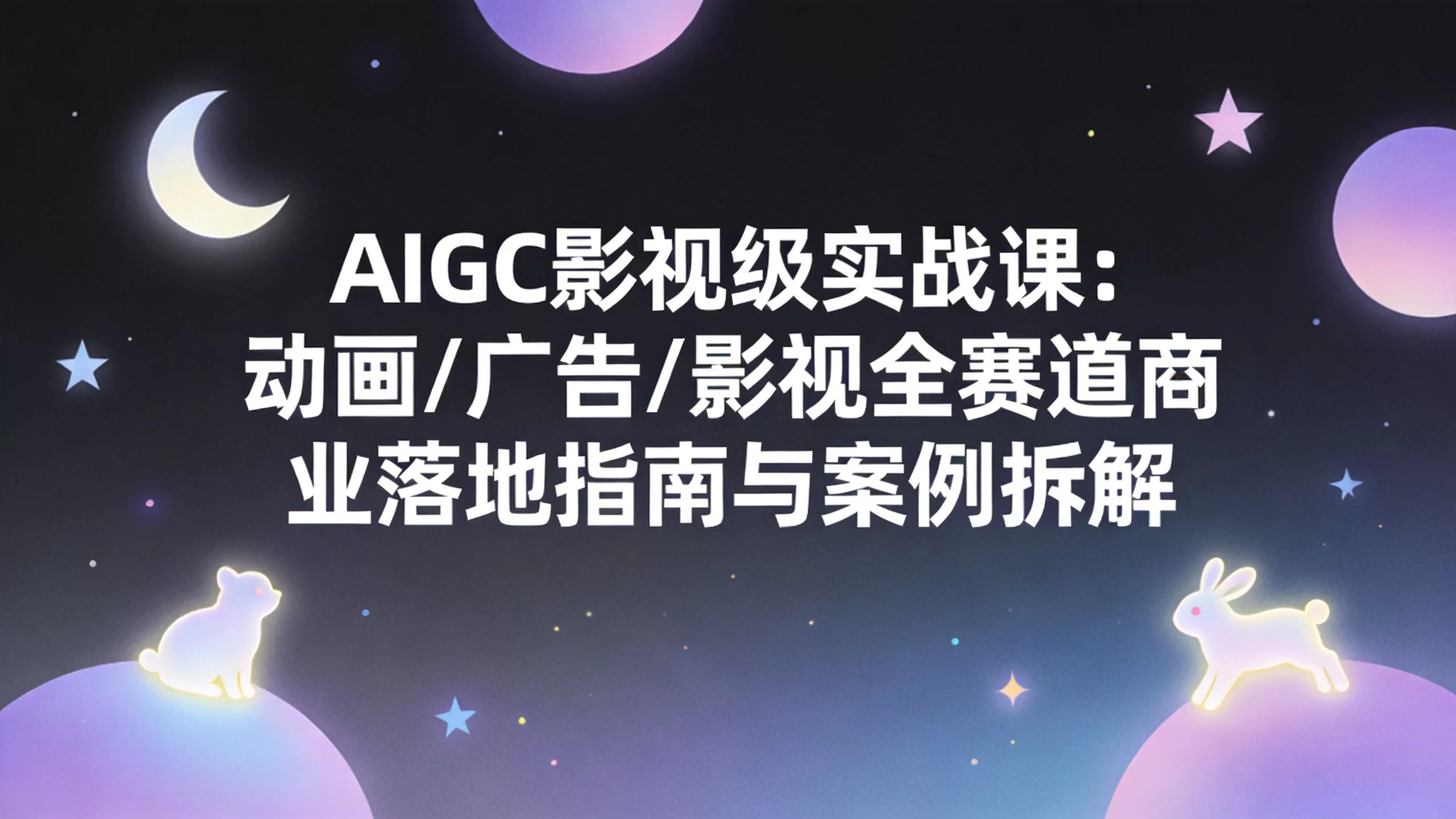 AIGC影视级实战课：动画/广告/影视全赛道商业落地指南与案例拆解-小栈博客