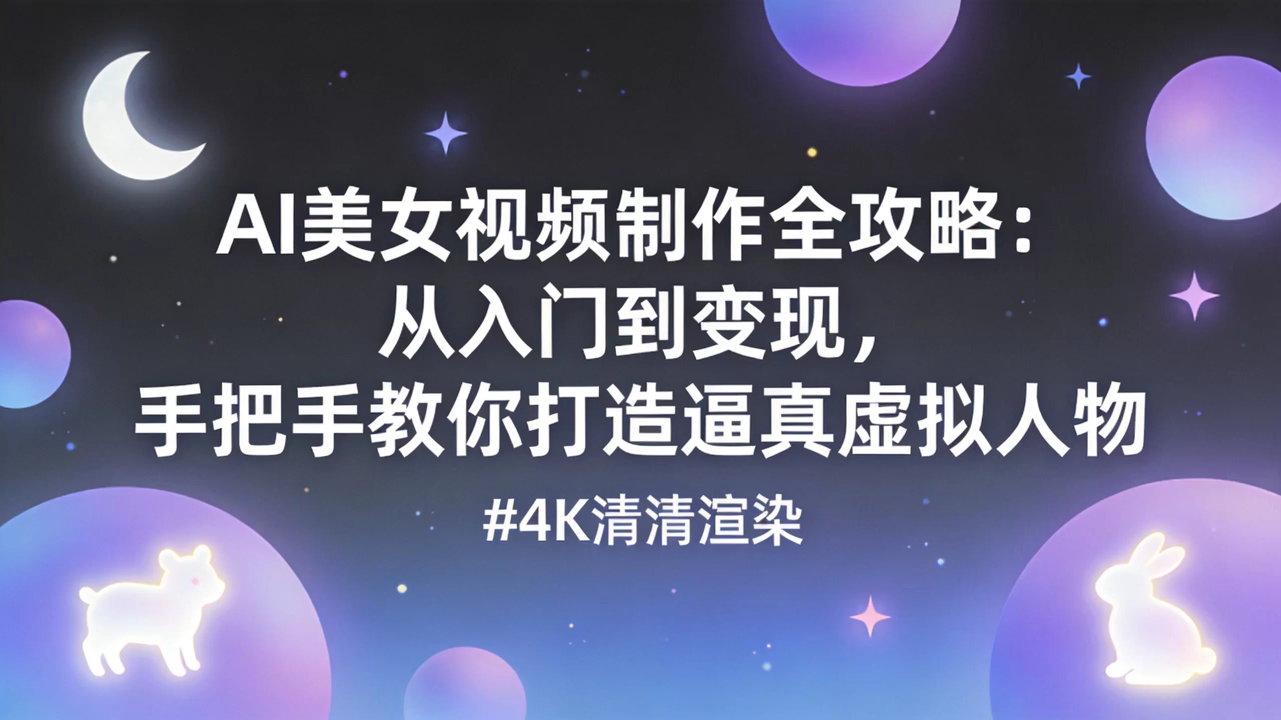AI美女视频制作全攻略：从入门到变现，手把手教你打造逼真虚拟人物-小栈博客