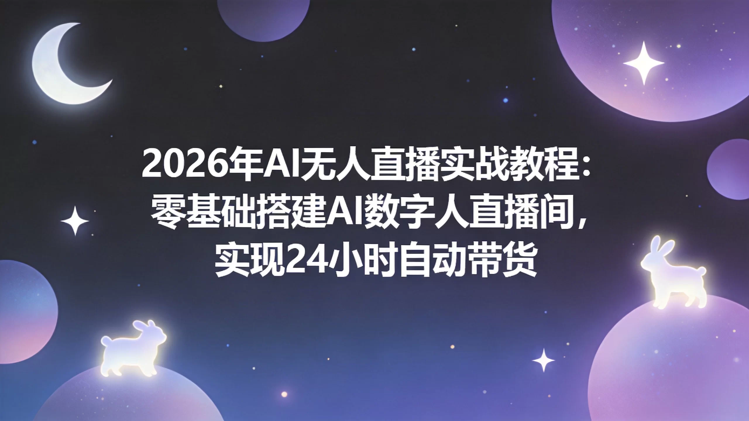 2026年AI无人直播实战教程：零基础搭建AI数字人直播间，实现24小时自动带货-小栈博客