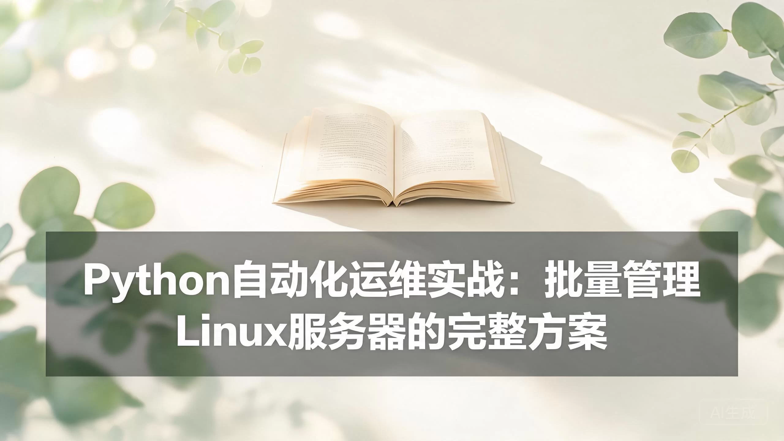 Python自动化运维实战：批量管理Linux服务器的完整方案-小栈博客