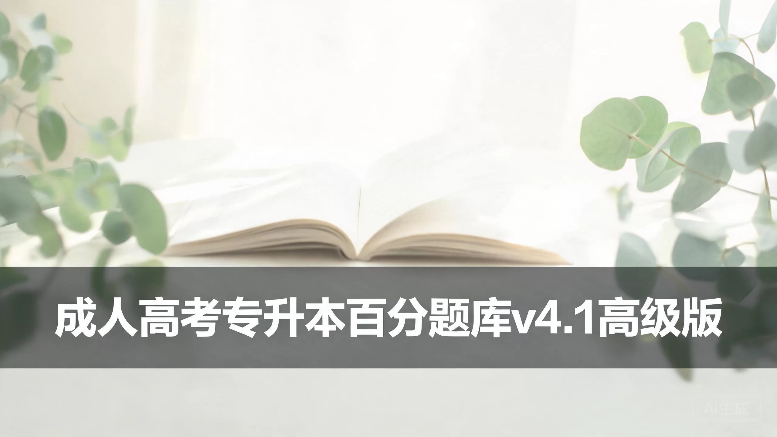 成人高考专升本百分题库v4.1高级版-小栈博客