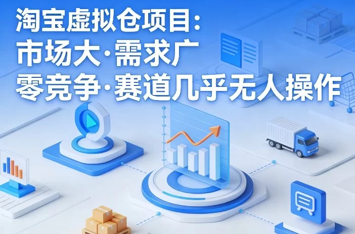 淘宝虚拟仓项目:蓝海市场零竞争,高需求电商新盈利模式-小栈博客