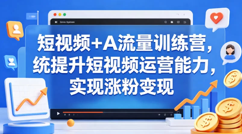 酷哥短视频AI训练营：系统提升运营能力实现涨粉变现-小栈博客