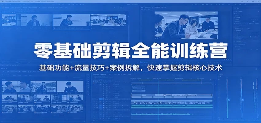 零基础剪辑全能训练营｜四大核心模块+爆款案例，轻松掌握短视频剪辑技巧-小栈博客
