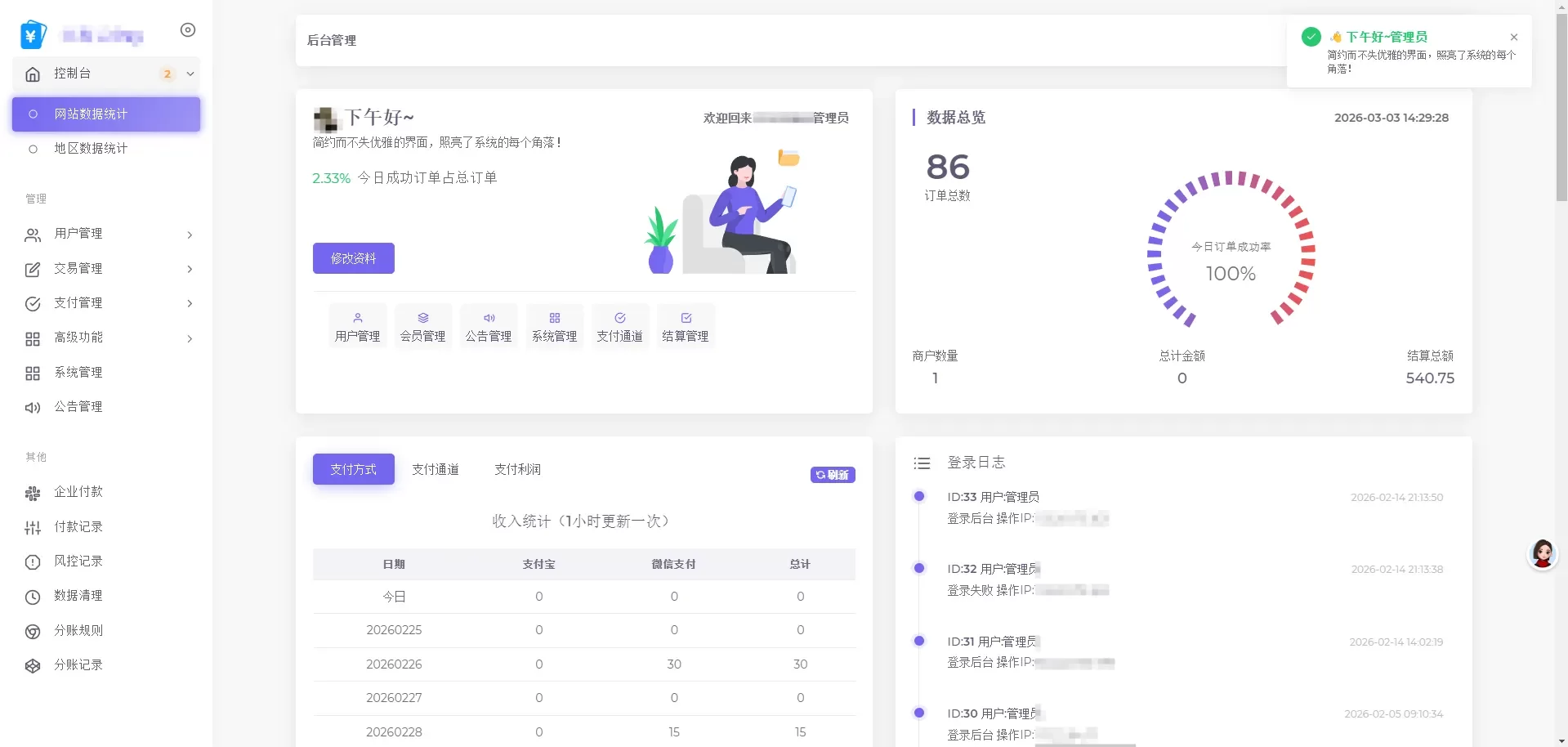2026最新易支付开源模板前台+用户中心+后台三合一 2026最新易支付开源模板前台+用户中心+后台三合一