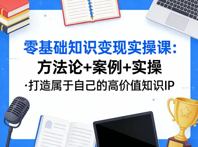 零基础知识变现实操课：从0到1打造高价值知识IP的完整指南-小栈博客
