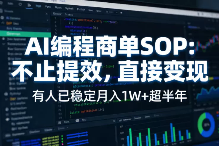 AI编程商单SOP:从零到月入过万,非技术人员的变现指南-小栈博客