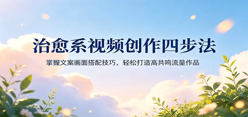 治愈系视频创作四步法：掌握文案画面搭配技巧，轻松打造高共鸣流量作品-小栈博客