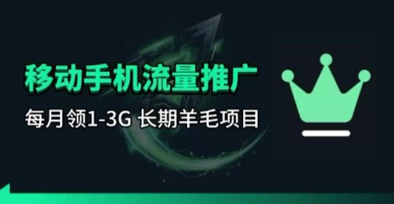 手机流量免费领取推广：每月一次的长期刚需项目，稳定收益指南-小栈博客