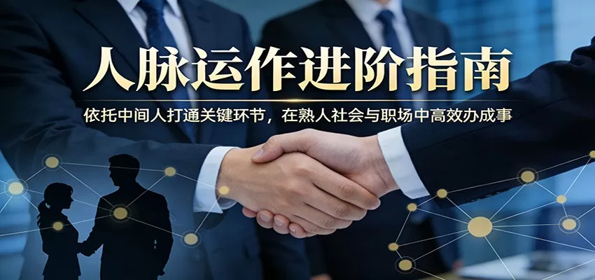人脉运作进阶指南：如何巧妙利用中间人，在职场与熟人社会中高效办成事-小栈博客