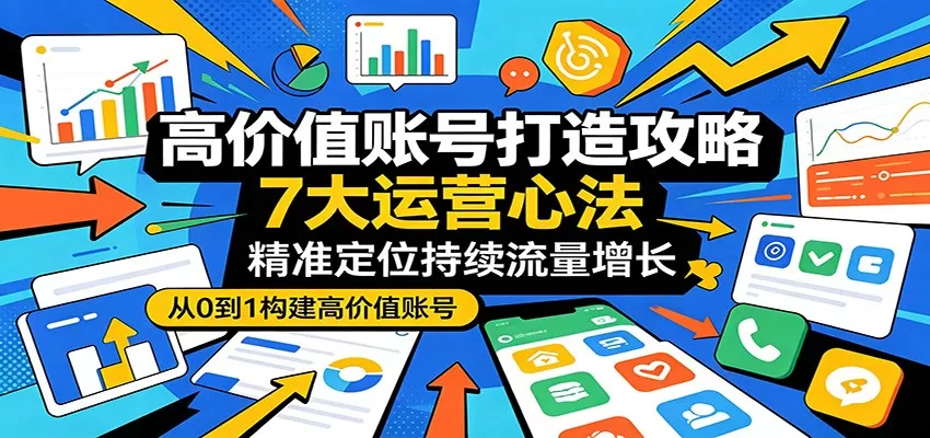 高价值账号打造攻略：7大运营心法，精准定位持续流量增长-小栈博客