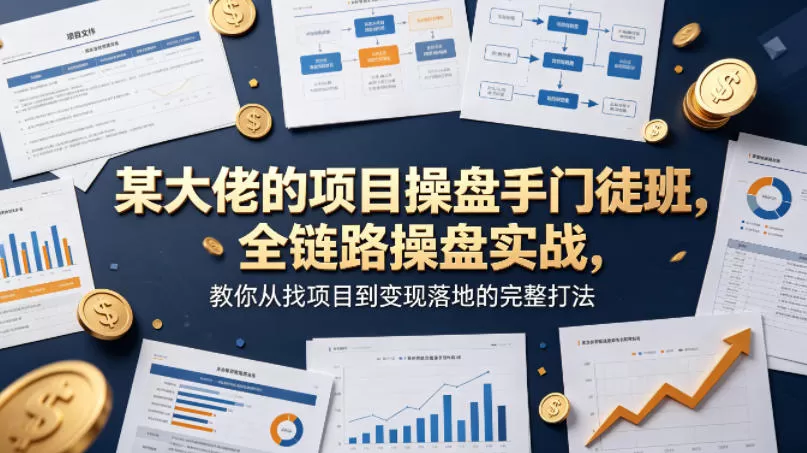 某大佬的项目操盘手门徒班，全链路操盘实战，教你从找项目到变现落地的完整打法-小栈博客