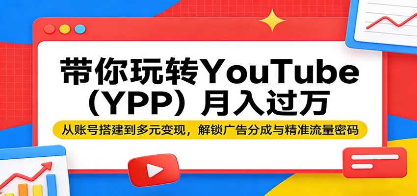 YouTube赚钱攻略：从零到月入过万，掌握YPP广告分成与流量密码-小栈博客