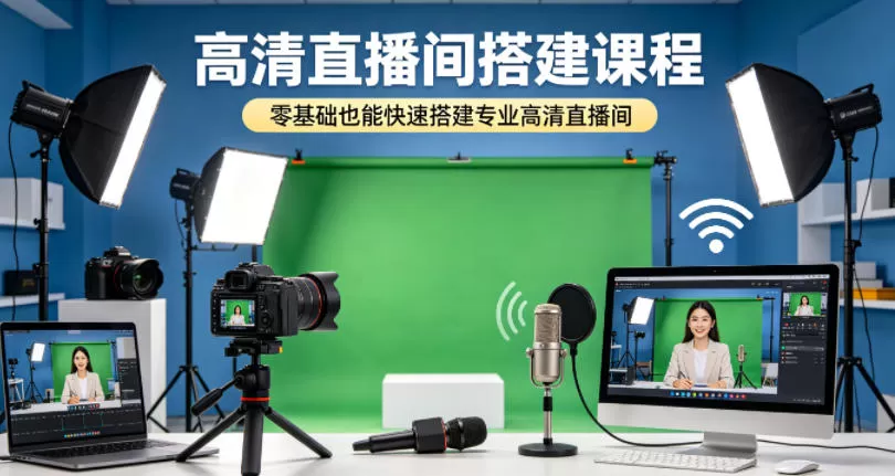 高清直播间搭建课程，零基础也能快速搭建专业高清直播间-小栈博客