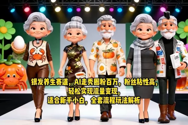 AI银发养生走秀：新手小白也能轻松入局的百万流量变现玩法全解析-小栈博客