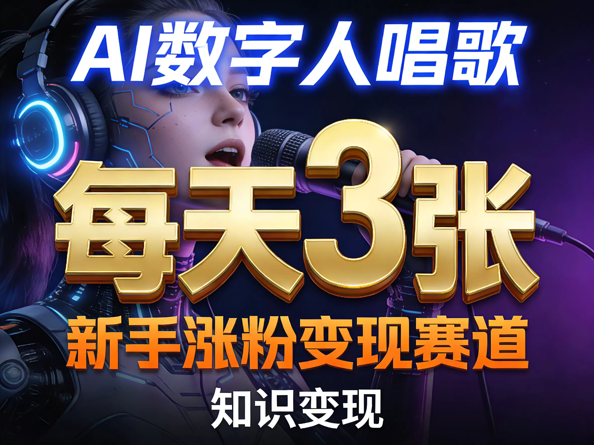 AI数字人唱歌：新手副业新风口，零基础涨粉变现全攻略-小栈博客