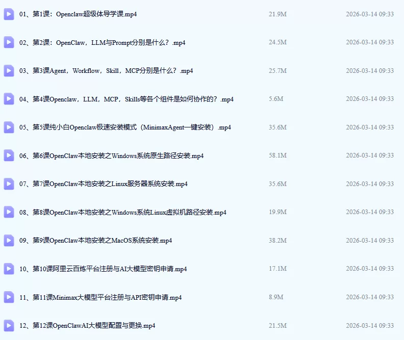 超级详细的openclaw学习教程,养龙虾从入门到精通 超级详细的openclaw学习教程,养龙虾从入门到精通