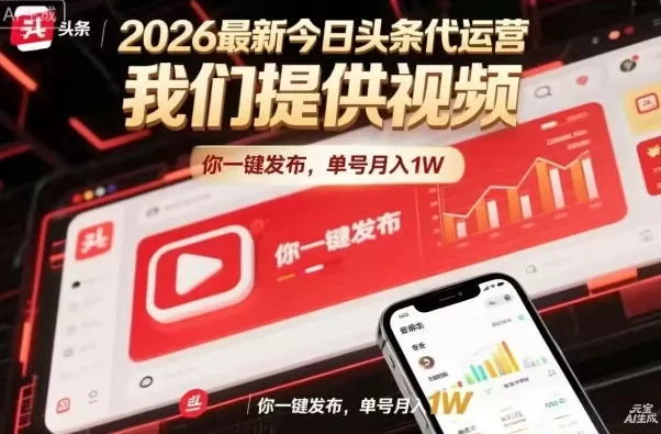 今日头条躺賺模式，你9我1，操作简单，一键发布，单机日入数百，长期合作【揭秘】-小栈博客