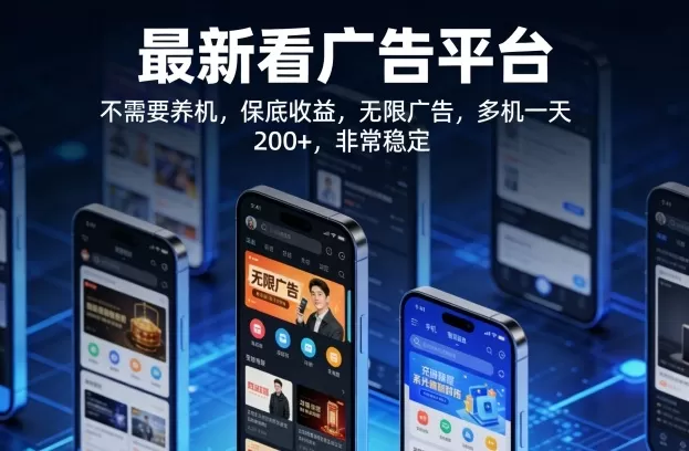 看广告赚钱新平台揭秘：无需养机，收益稳定，多设备日入200+-小栈博客