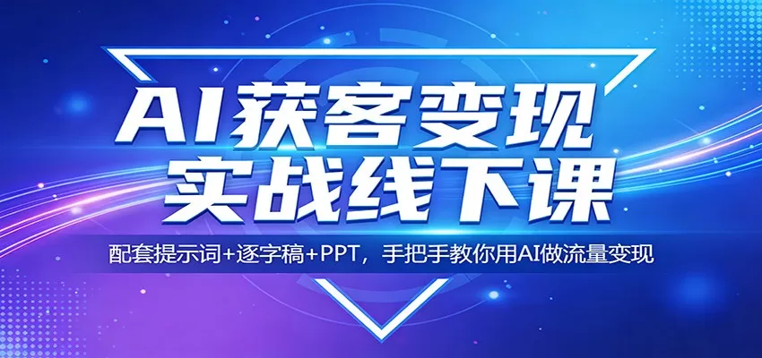 AI获客变现实战指南：从提示词到变现，手把手教你用AI做流量与转化-小栈博客