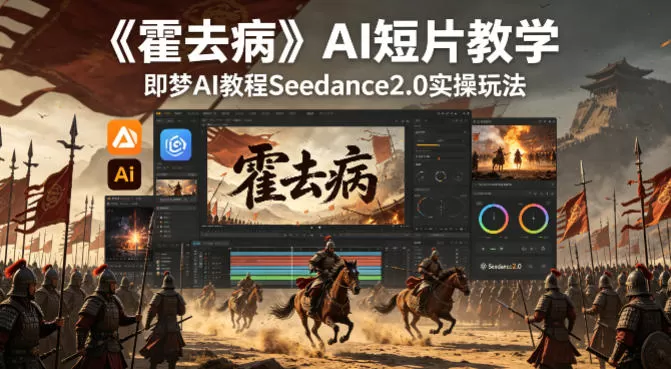 《霍去病》AI短片教学，即梦AI教程Seedance2.0实操玩法-小栈博客
