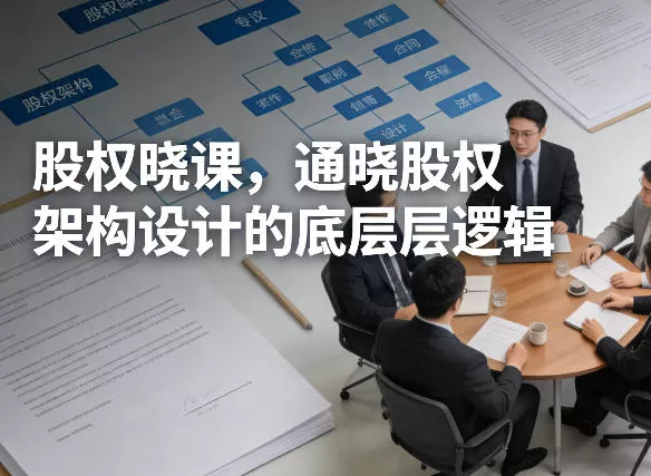 股权晓课,通晓股权架构设计的底层逻辑 股权晓课,通晓股权架构设计的底层逻辑