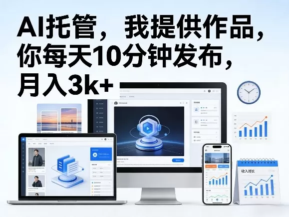 公众号AI托管项目揭秘：每天10分钟发布，轻松月入3000+的流量主玩法-小栈博客