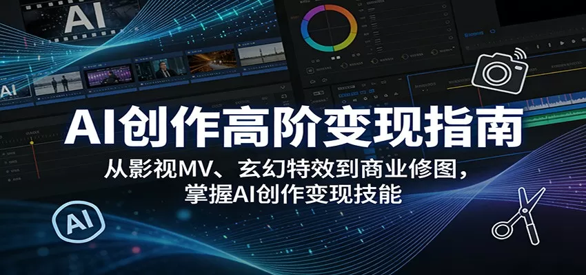 AI创作变现全攻略：从影视特效到商业修图，50+实战案例教你成为AI高手-小栈博客