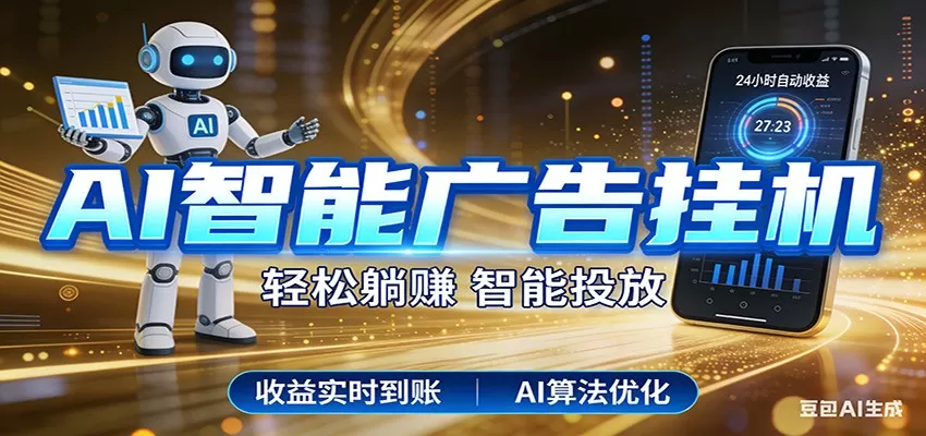 AI智能广告挂机：如何利用碎片化时间实现稳定被动收益？-小栈博客