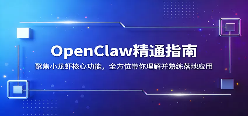 OpenClaw实战教程：从小龙虾核心功能到落地应用，5节高清视频带你精通-小栈博客