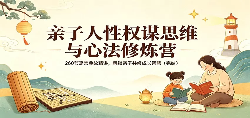 亲子人性权谋思维与心法修炼营：260节寓言典故精讲，解锁亲子共修成长智慧（完结）-小栈博客