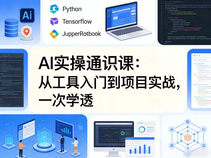 AI实操通识课：从工具入门到项目实战，一站式掌握AI应用与短视频变现-小栈博客
