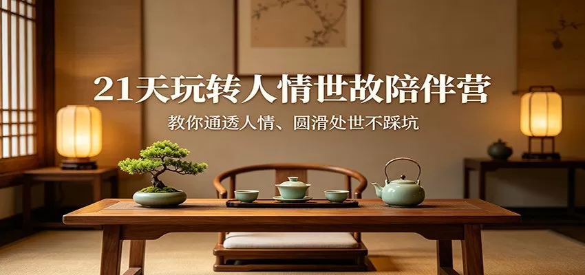 21天玩转人情世故陪伴营：教你通透人情、圆滑处世不踩坑-小栈博客