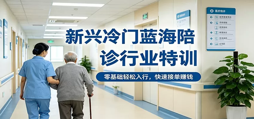 新兴冷门蓝海陪诊行业特训，零基础轻松入行，快速接单赚钱-小栈博客