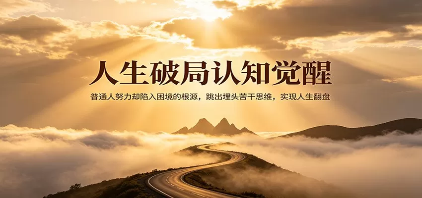 人生破局认知觉醒，普通人努力却陷入困境的根源，跳出埋头苦干思维，实现人生翻盘-小栈博客