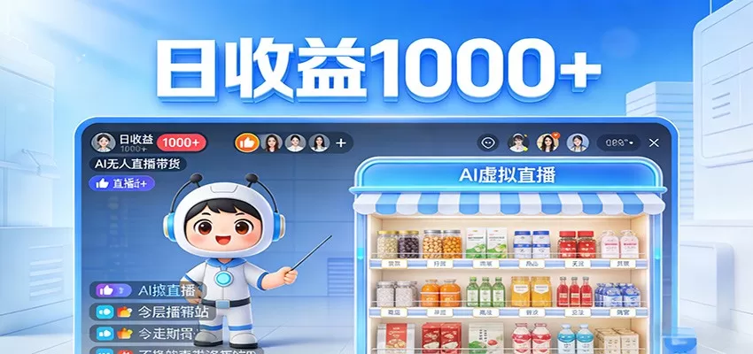 24小时无人直播带货全攻略：无需露脸说话，自动卖货赚钱，收益稳定看得见-小栈博客