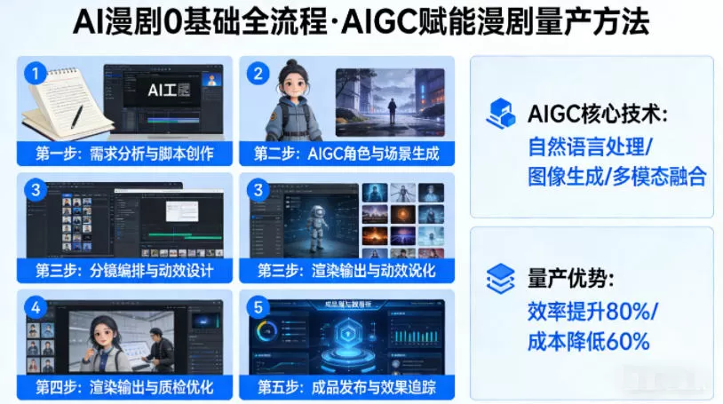 AI漫剧制作全流程：零基础入门到AIGC赋能量产实战指南-小栈博客