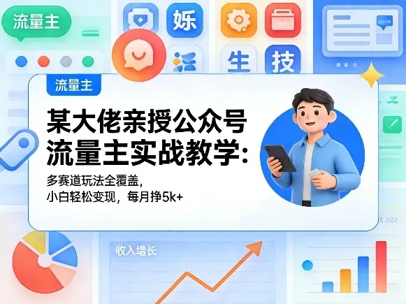 公众号流量主变现实战指南：零基础小白也能月入5000+的副业攻略-小栈博客