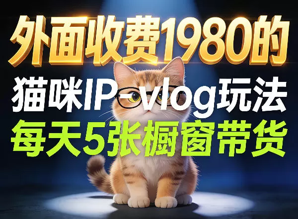 猫咪IP-Vlog爆款玩法：26条视频涨粉29W，日销5单橱窗带货全拆解 | SEO优化指南-小栈博客