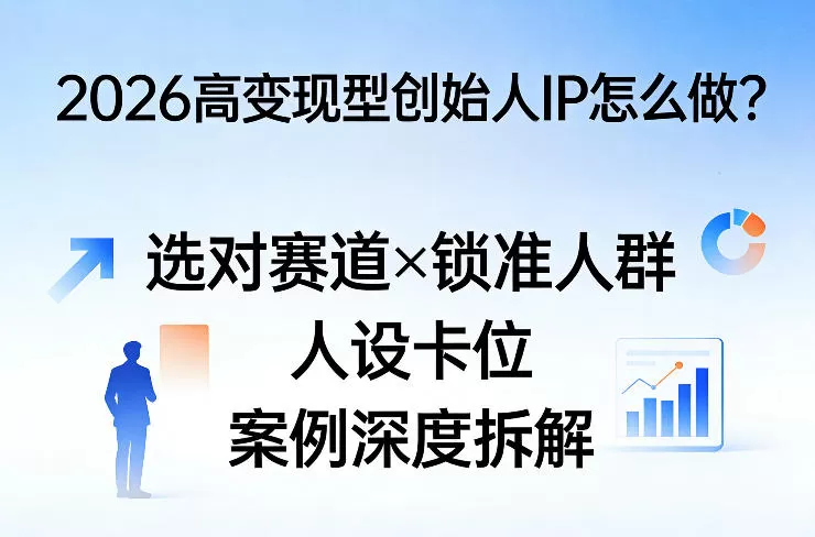 2026高变现创始人IP打造全攻略：赛道选择、人群锁定、人设定位与案例拆解-小栈博客