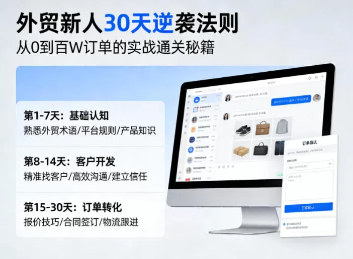 外贸新人30天快速入门指南：从零到百万订单的实战攻略与SEO优化策略-小栈博客