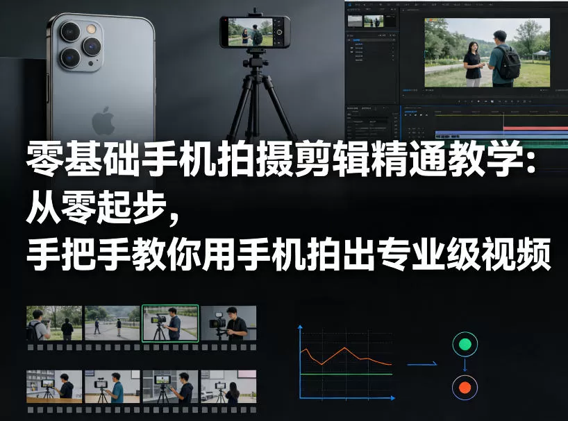 手机拍摄剪辑全攻略：零基础到精通，用剪映制作专业短视频-小栈博客
