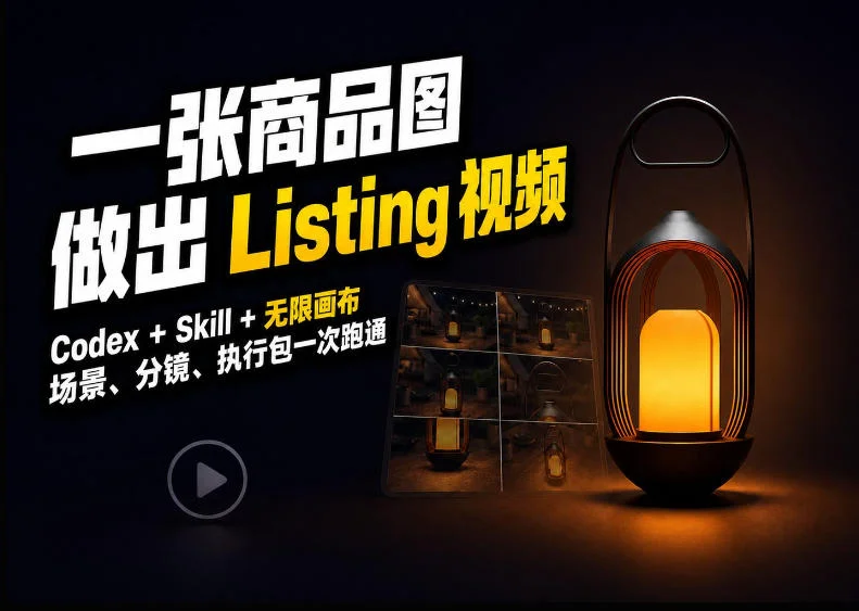 Codex+无限画布，把一张商品图变成可执行的Amazon Listing视频-小栈博客