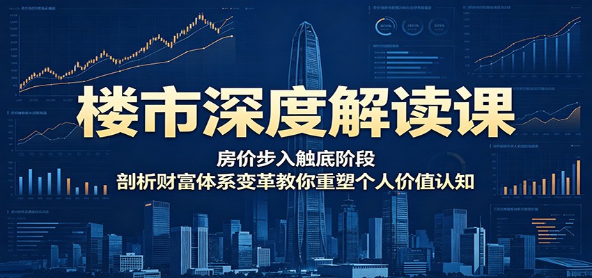 楼市深度解读课:房价步入触底阶段,剖析财富体系变革教你重塑个人价值认知-小栈博客