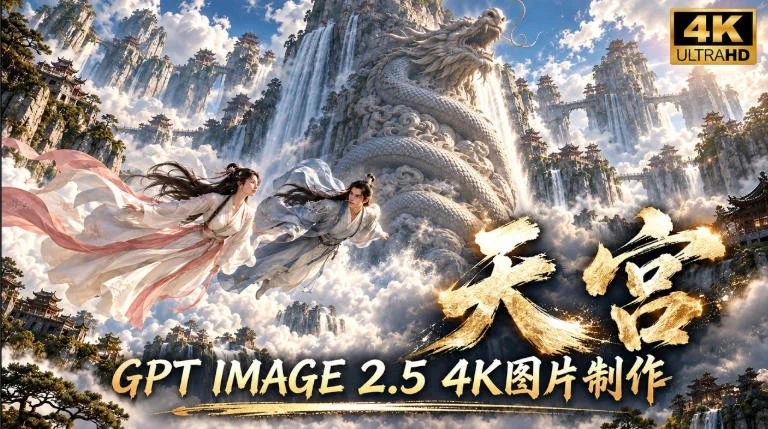 GPT Image 2.5实测！4K到底多清楚？皮肤、手指、修图与天宫场景全面测试-小栈博客