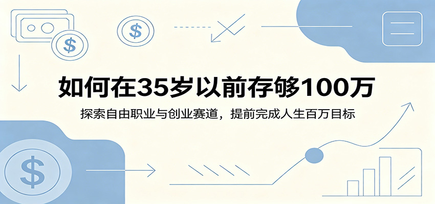 如何在35岁以前存够100万:探索自由职业与创业赛道,提前完成人生百万目标-小栈博客