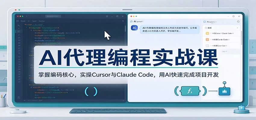 AI代理编程实战课：掌握编码核心，实操Cursor与Claude Code，用AI快速完成项目开发-小栈博客