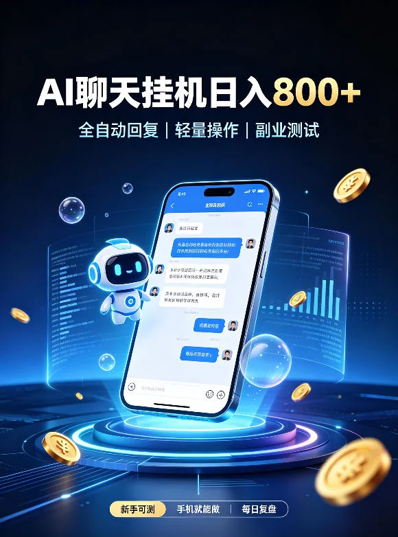 AI聊天挂G项目,日入800+,适用个人副业,工作室矩阵操作,无需真人实时值守【揭秘】 AI聊天挂G项目,日入800+,适用个人副业,工作室矩阵操作,无需真人实时值守【揭秘】