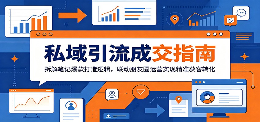 私域引流成交指南:拆解笔记爆款打造逻辑,联动朋友圈运营实现精准获客转化-小栈博客